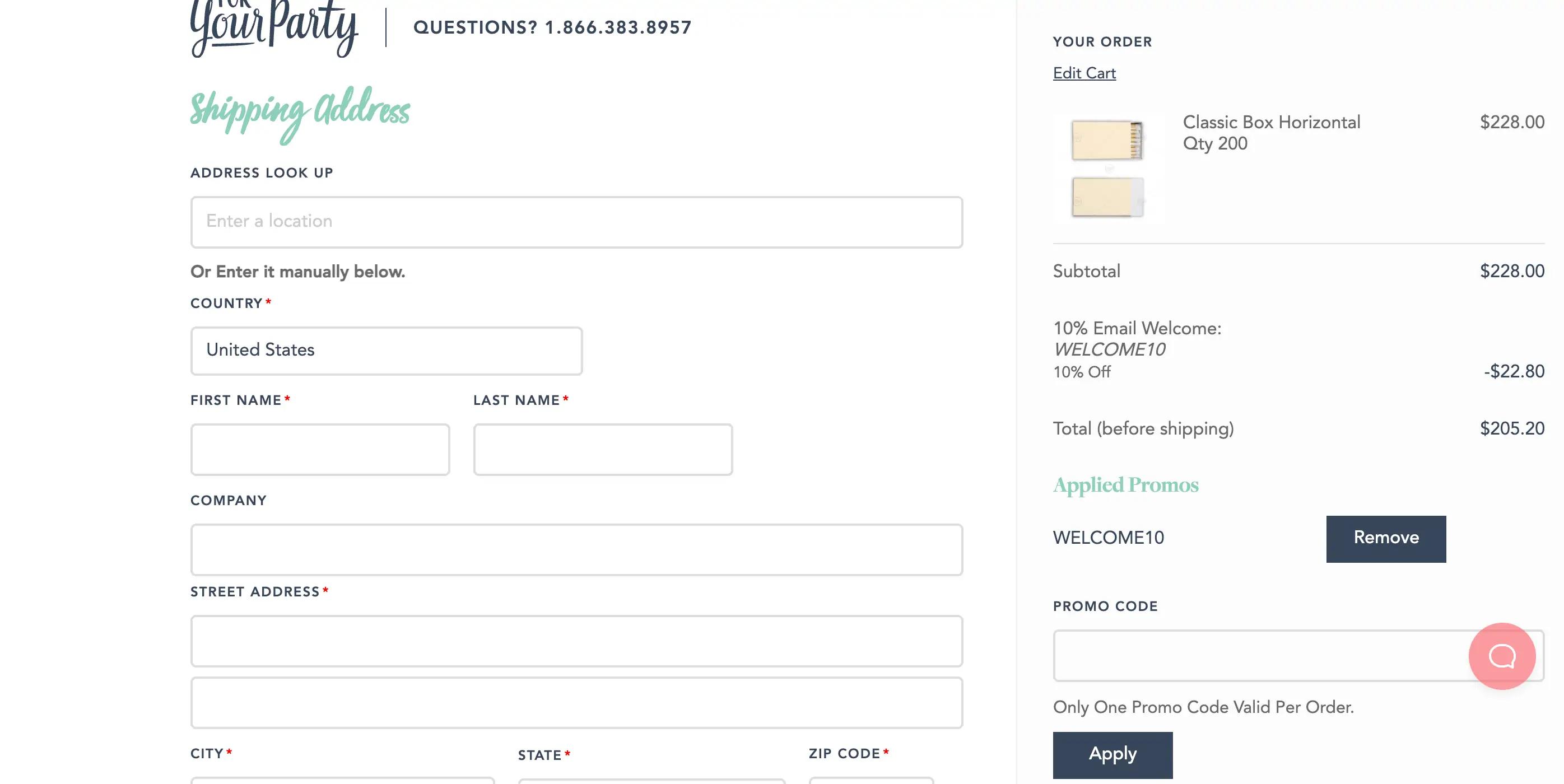 How to apply For Your Party coupon code